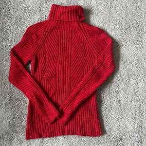 Girls Red Sweater